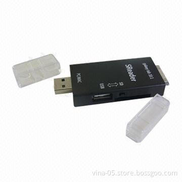 USB 2.0 Combo Card Reader for Samsung Galaxy Tab 8.9/10.1, with SD Slot and 1 USB Port